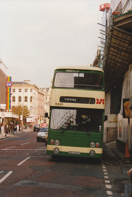Yorkshire Rider 6245 (KWY 645V) in Leeds – 24 Sep 1992 (181-08) Yorkshire Rider 6245 (KWY 645V) in Leeds – 24 Sep 1992 (181-08)