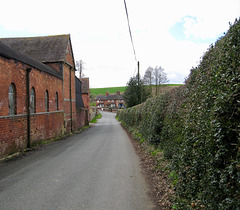 Pound Lane, looking south leaving Claverley.