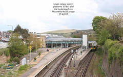 Lewes station platforms 345 from west 27 4 2017