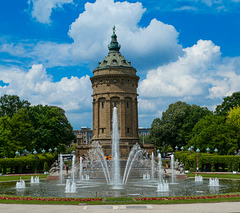 Der Wasserturm in Mannheim