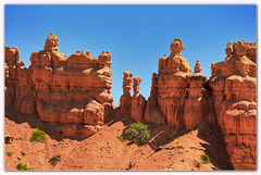 Hoodoos stand guard