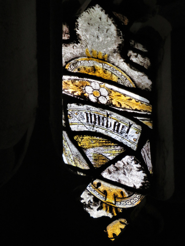 berry pomeroy church, devon  , c15 glass fragments (2)