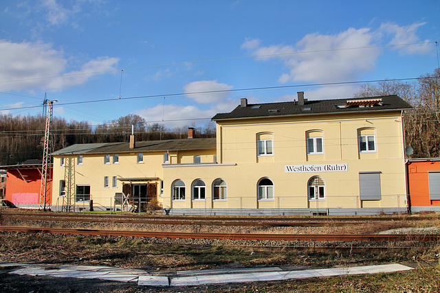 Alter Bahnhof Westhofen (Schwerte) / 7.03.2021