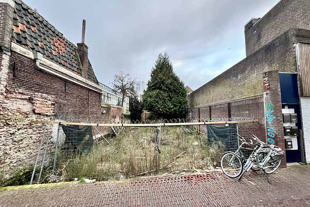 Demolished house on the Van der Werfstraat