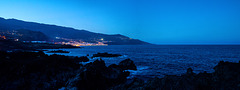 La Palma, Santa Cruz de la Palma by night, from Los Cancajos