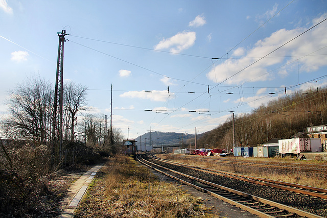 Bahnstrecke Hagen–Hamm am ehem. Bahnhof Westhofen (Schwerte) / 7.03.2021