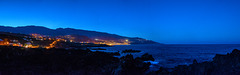 La Palma, Santa Cruz de la Palma by night, from Los Cancajos