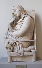 Marble Stele of a Woman in the Metropolitan Museum of Art, May 2012