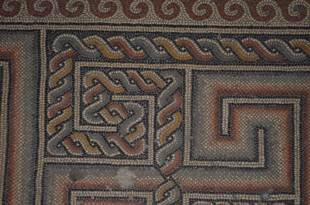 Bethlehem, Ancient Mosaic on the Floor of the Church of the Nativity Bethlehem, Ancient Mosaic on the Floor of the Church of the Nativity