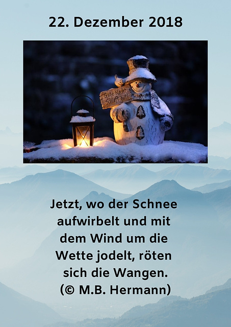 Adventskalender - 22.12.2018