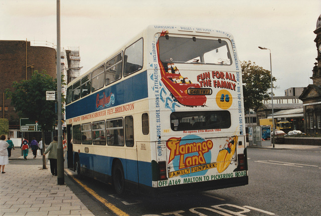 Yorkshire Coastliner 481 (C481 YWY) in Scarborough – 12 Aug 1994 (236-14)