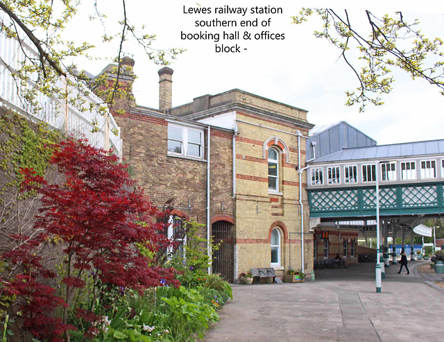 Lewes station south end booking hall block 27 4 2017