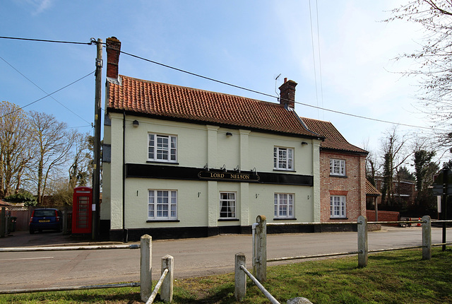 The Lord Nelson, Mill Road, Holton, Suffolk