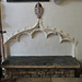 redbourne church, lincs,c15 tomb recess with incised sothill slab of 1410