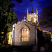 Great Barford Church at Night