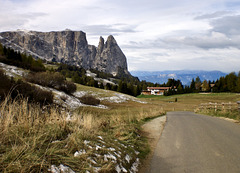 Auf der Seiser Alm in Südtirol