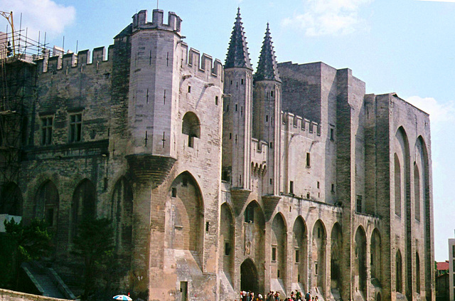 Der Papstpalast in Avignon