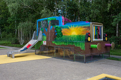 Eisenbahnspielplatz auf der Landesgartenschau Oelsnitz/Erz.