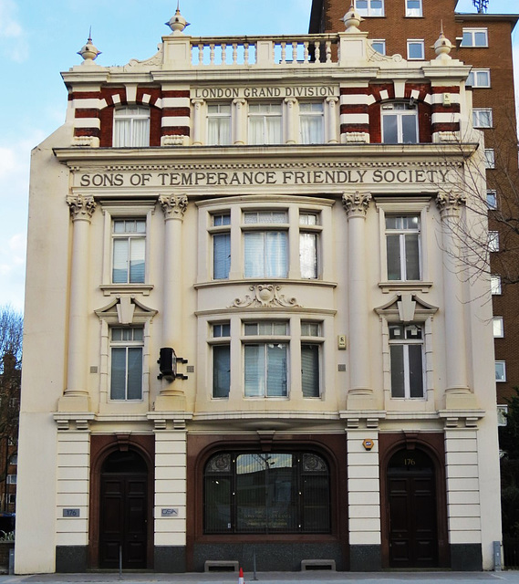 sons of temperance friendly society building, blackfriars bridge road southwark london