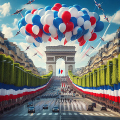Bonne fête en ce 14 juillet , belle journée ❤️