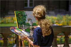 L'artiste et sa palette