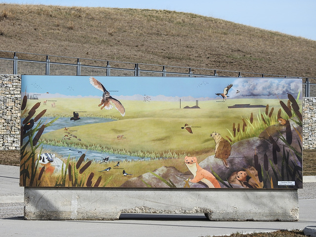 Mural at Ralph Klein Park, Calgary