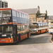 Abbeyways vehicles in Crossfield Bus Station, Halifax – 11 Sep 1988 (74-26)