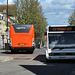 Mulleys Motorways GO07 DRM (YN07 LHO) and MX08 DFY in Bury St. Edmunds - 11 April 2023 (P1140841)