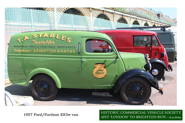 1957 Ford E83w van HCVS Brighton 12 5 2024