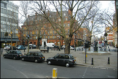 taxis at Sloane Square