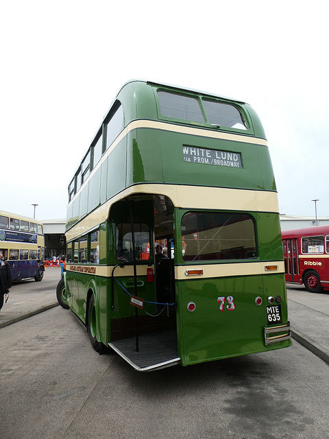 Preserved former Morecambe & Heysham MTE 635 at the Stagecoach Morecambe garage open day - 25 May 2019 (P1020288)
