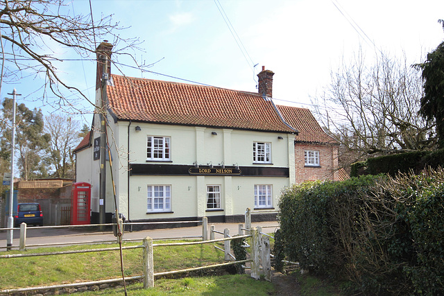 The Lord Nelson, Mill Road, Holton, Suffolk