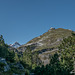 Links im Bild der Säntis und Rechts Berg Gasthaus Schäfler