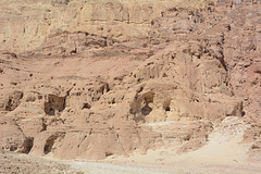Israel, Burrows and Caves in the Rocks of Timna Park