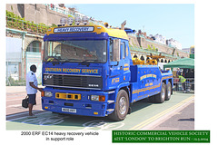 2000 ERF EC14 heavy recovery vehicle for HCVS Brighton 12 5 2024