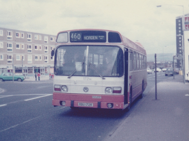 GMPTE 172 (RBU 172R) in Rochdale - 18 Mar 1978 GMPTE 172 (RBU 172R) in Rochdale - 18 Mar 1978
