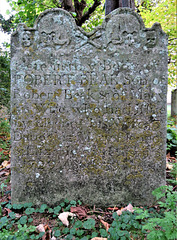 c18 gravestone, wickhambreaux church, kent (2)