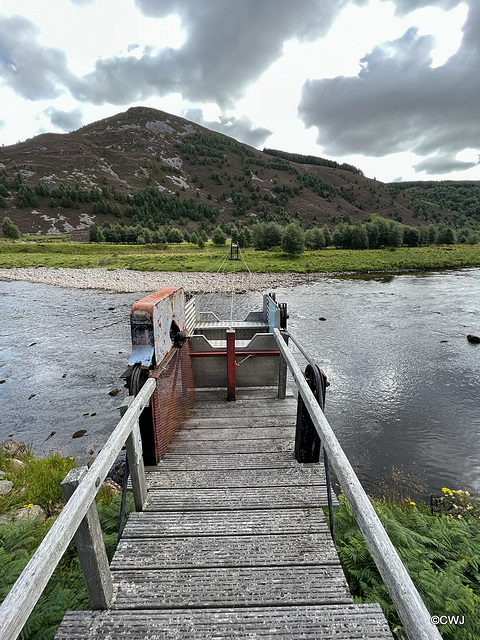 The Ropeway Bucket Bridge at Shenachie