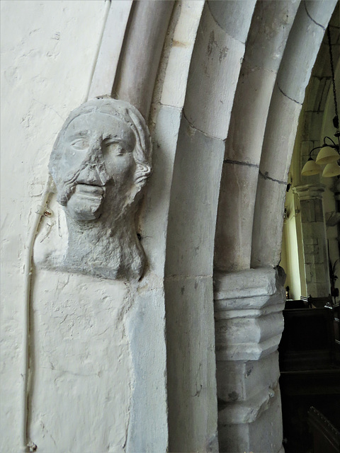 bobbing church, kent, c14 headstop (1)