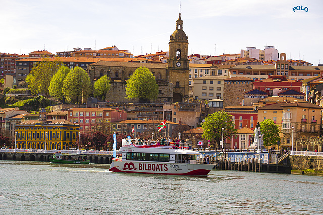 Paisajes de la Villa de Portugalete desde Las Arenas + (2PiP)