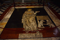 Italy, Duomo di Siena, Mosaic Floor Decoration on the Left