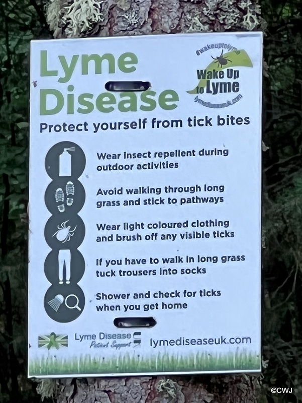 Lyme Disease warning on the Cawdor Estate