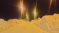 Road trough snow