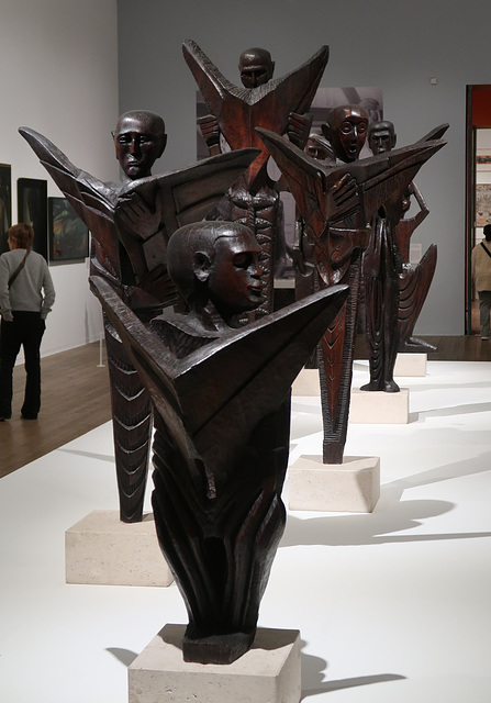 Seven Wooden Sculptures comissioned by the Daily Mirror in 1960