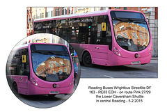 Reading buses 163 - central Reading - 5.2.2015