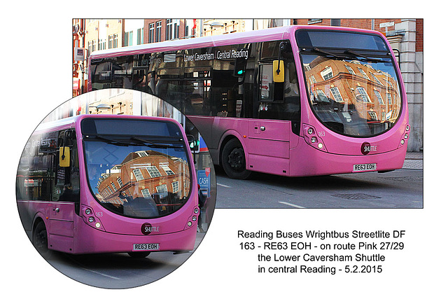 Reading buses 163 - central Reading - 5.2.2015
