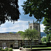 Holy Trinity church tower from Skipton Castle.