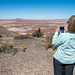 Shari taking her photo of the painted desert