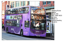Reading buses 223 - central Reading - 5.2.2015