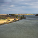 Blick auf Dniester von die Brücke in Majaky